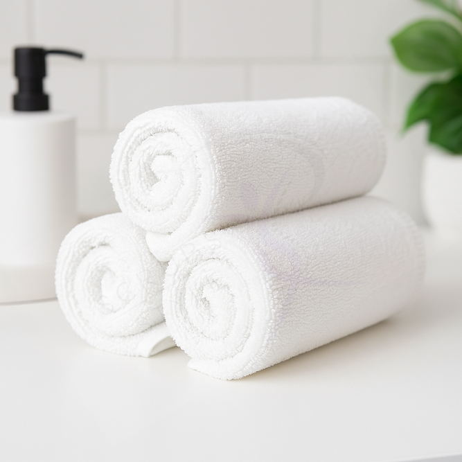 Ręcznik Bawełniany Frotte Biały (WHITE) 70x140 500g