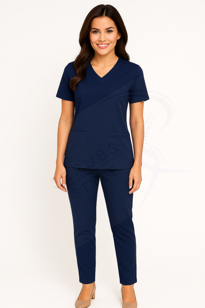 Scrubs Uniform Komplet Medyczny Damski Prima Granatowy