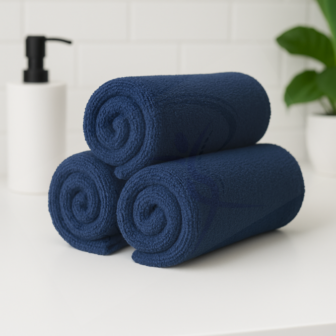 Ręcznik Bawełniany Frotte Granatowy (NAVY) 70x140 500g