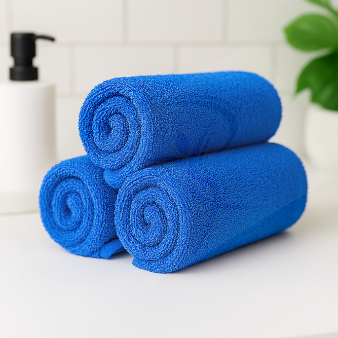 Ręcznik Bawełniany Frotte Niebieski (BLUE) 70x140 500g