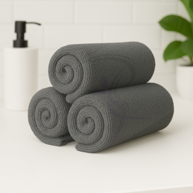 Ręcznik Bawełniany Frotte Szary (GREY) 70x140 500g